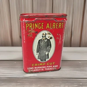 Pipa de colección Prince Albert en lata cortada engarzada cigarrillo tabaco lata 1 1/2 OZ KV6 - Imagen 1 de 9