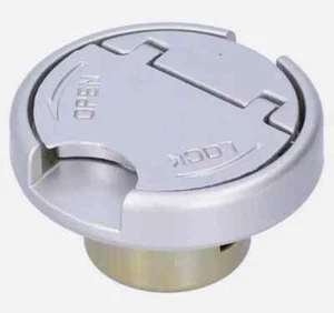 Gas Tank Lock Cap With Keys Stainless Steel Parts Fit For GY6 Scooter Motorcycle - Foto 1 di 5