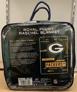 GREEN BAY PACKERS 60"X80" ROYAL PLUSH RASCHEL BLANKET NEW NORTHWEST 👀 - Picture 1 of 1