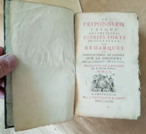 La Friponnerie Laïque des prétendus Esprits-Forts d'Angleterre R BENTLEY 1738 - Picture 1 of 4