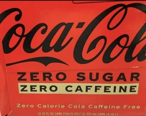 Coke Zero Sugar Caffeine Free Soda 12 pack Coca Cola - Picture 1 of 1
