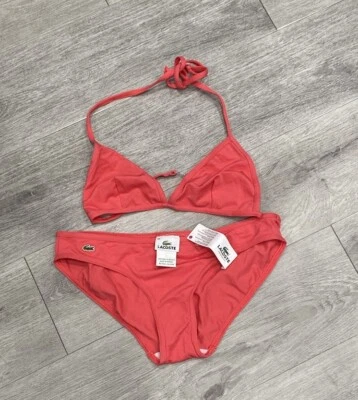 NWT LACOSTE 2 Piece BIKINI SET SWINSUIT SIZE 8 40 - Image 1 of 4