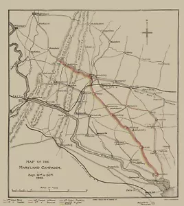 Historische Bürgerkriegskarte - Marylandfeldzug - Sheppard 1862 - 23 x 25,80 - Bild 1 von 20