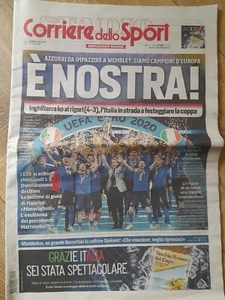 Corriere Dello Sport Italia Campione D'Europa 12 Luglio 2021 Ottimo Stato - Foto 1 di 1