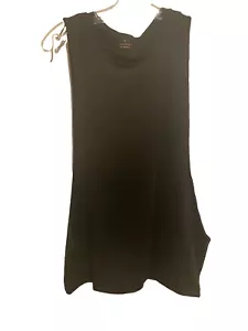 Ärmelloses Herren-Tanktop mit extra tief geschnittenen Armöffnungen neu ohne Etikett Small schwarz - Bild 1 von 4