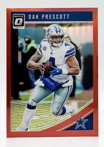 2018 Optic Red Prizm #27 Dak Prescott 95/99 Dallas Cowboys - Picture 1 of 2