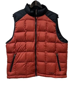 LL Bean Goose Down Puffer Vest Color Block Warm Winter Sports Women's XL - Picture 1 of 12