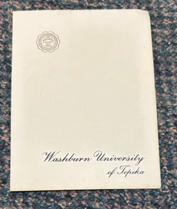 Topeka Kansas Washburn University 107ª invitación de graduación - Imagen 1 de 2