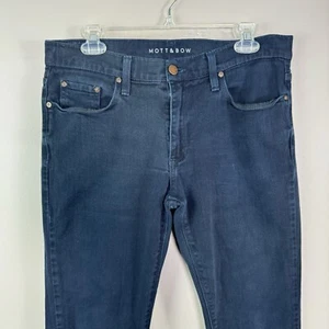 Mott & Bow Jeans Herren 31 x 31 blau Denim Slim Leg Stretch Zip Fly #A3 - Bild 1 von 6