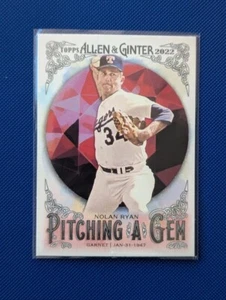 Texas Rangers - Nolan Ryan 2022 Topps Allen Ginter Pitching A Gem - Picture 1 of 2
