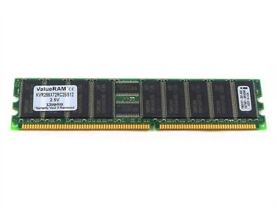 KINGSTON 512MB DDR PC-2100 266MHZ ECC 184-PIN RAM MEMORY MODULE 9965127-001.A02 - Image 1 of 2