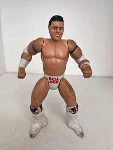 WWE WWF THE BRITISH BULLDOG JAKKS WRESTLING FIGURE BCA SUPERSTARS BONE CRUNCHING - Picture 1 of 4