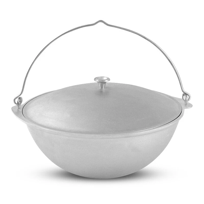 Kasan Alukessel Wok 15 L aus Aluguss Tatarskij Ø44 Camping Kazan Казан BBQ Topf - Bild 1 von 1