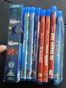 Disney Pixar Blu Ray DVD Lot Finding Nemo Incredibles Frozen - Imagen 1 de 10