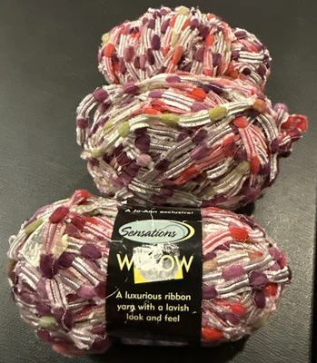 Hilo de cinta de sauce Jo Ann Sensations Berry #2722 3 madejas Foto 1 de 3