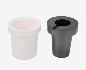 Graphite Crucible + Quartz Crucible Jacket Kit Gold&Silver Melting Refining Tool - Picture 1 of 13