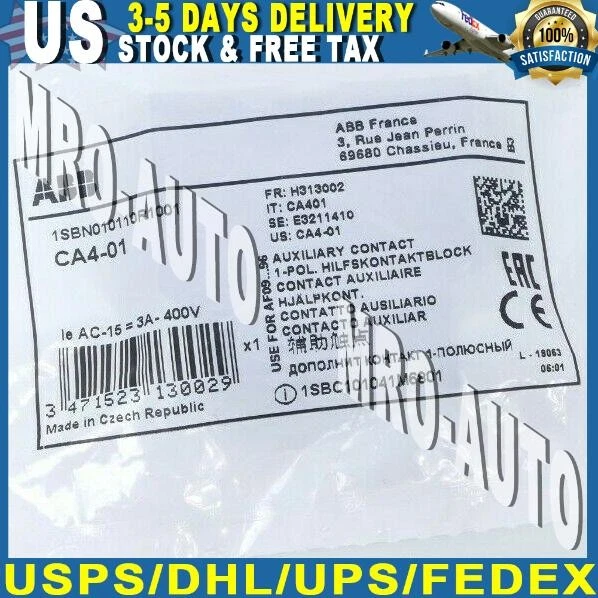 1Pc ABB CA4-01 auxiliary switch block | 1SBN010110R1001- - Image 1 of 1