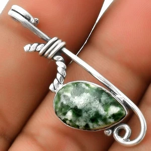 Natürliche Dioptase 925 Sterling Silber Anhänger Schmuck P-1682 - Bild 1 von 5