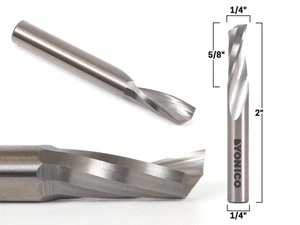 1/4" Diameter O Flute Upcut Endmill CNC Router Bit  1/4" Shank - Yonico 31013-SC - Picture 1 of 1