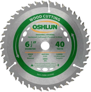 SBW-065040 6-1/2-Inch 40 Tooth ATB Finishing and Framing Saw Blade with 5/8-I... - Bild 1 von 1