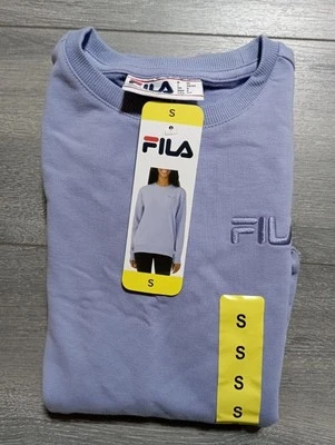 FILA Sweatshirt Adult Small Purple Long Sleeve Pullover Pockets Soft Womens - Image 1 of 3