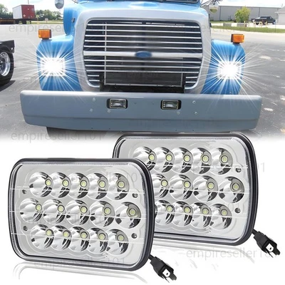 Faros LED de haz alto/bajo aptos para camionetas Ford L9000 L800 LN700 2 piezas 7x6" 5x7" Foto 1 de 4