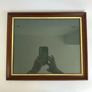Vintage Holz Bilder Fotorahmen 10x12" braun mit Goldrand - Bild 1 von 10