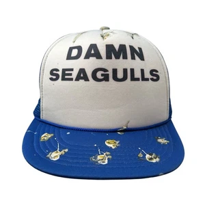 Damn Seagulls Seagulls Mesh Trucker Snapback Hat Cap Bird Poop Vintage Retro 80s - Bild 1 von 9