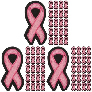 3 Pack Red Ribbon Embroidered Cloth Nurse Portable Fundraising Clothing - Picture 1 of 8