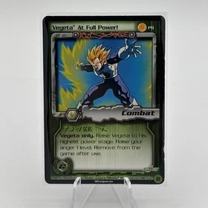 Vegeta At Full Power Promo Cell Games DBZ CCG DragonBall Card Limited Used - Picture 1 of 2