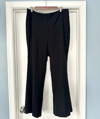 NWT White House Black Market Black Flare Leg Dress Pants , sz 16R - Image 1 of 4