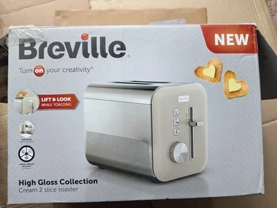 Breville VTT968 High Gloss 2 Slice Toaster Grey & Stainless Steel- LIGHTLY USED - Image 1 of 4
