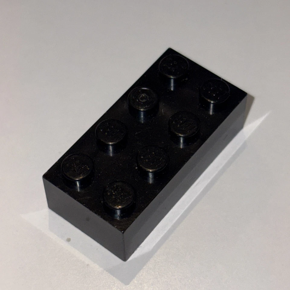 LEGO 21 x Basisstein Baustein Grundstein schwarz Black Brick 2x4 3001 300126 - Bild 1 von 1