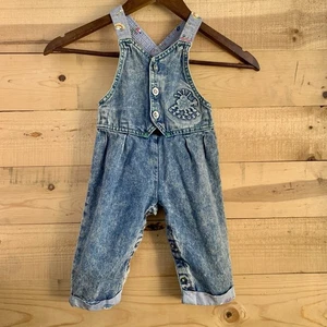 Mono Oshkosh Vestbak de colección raro 12 meses botón abierto frontal logotipo 3D en relieve - Imagen 1 de 13