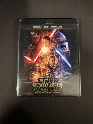Star Wars The Force Awakens Blu Ray + DVD Factory Sealed NEW - Image 1 of 2