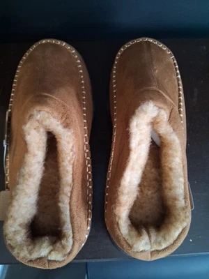 Zapatillas de mocasín sin cordones Zigzagger para hombre en un material marrón similar a la gamuza con un Foto 1 de 4