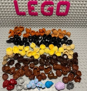 Lego 130 x Minifigure Hair, Various Hairstyles, Girls, Boys, Brown, Blonde, Grey - Picture 1 of 12