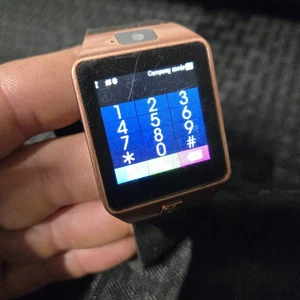 DZ09 Bluetooth Reloj Inteligente Teléfono Cámara SIM GSM Desbloqueado Oro Rosa Negro Android - Imagen 1 de 8