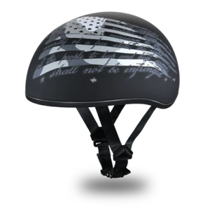 Daytona 2nd Amendment Skull Cap Slim Motorcycle Helmet (2XS - 2XL) - Picture 1 of 7