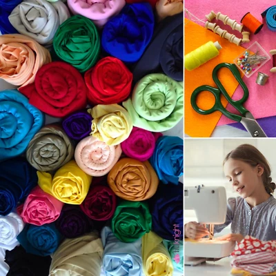 12x 1/2 METRE Off Cuts Lucky Dip Reusable Fabric Bundles- Soft Touch Jersey - Image 1 of 2