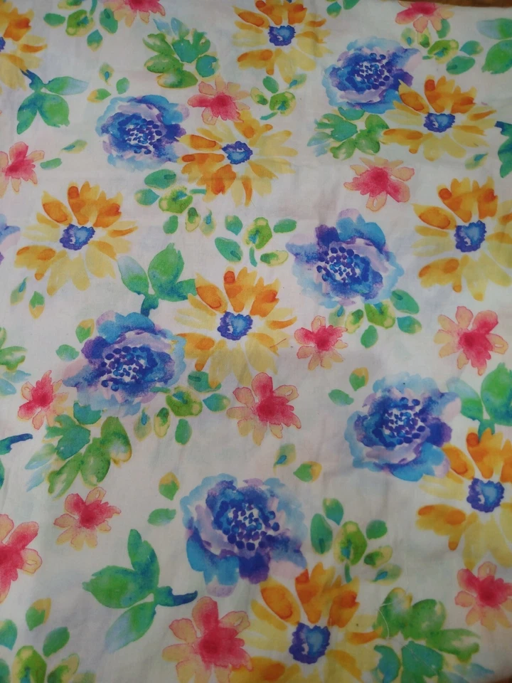 Water Color Floral Fabric petal poetry exclusively quilters sewing  - Image 1 of 1