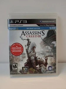 Assassin’s Creed III Wal Mart Edition (Playstation 3 Ps3, 2012) Completo Testato. - Foto 1 di 6