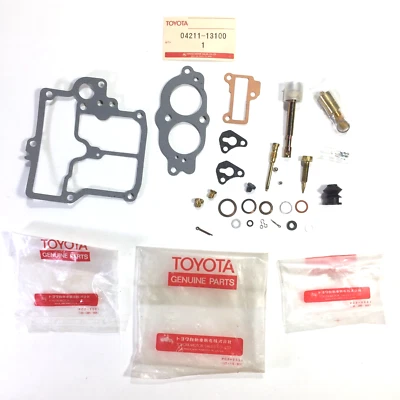 Toyota Corolla KE70 1979 kit de carburador genuino nuevo en stock Japón 04211-13100 Foto 1 de 3