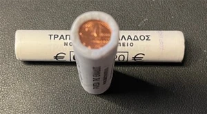 Münzrolle - 50 x 1 Cent Münze Griechenland 2002 - "Antike athenische Thriere" - Bild 1 von 3