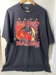 WWE Vintage T Shirt Kane WWF Wrestling Top Size XL Burn In Hell Graphic Tee - Picture 1 of 10