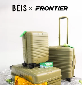 BEIS - Small Carry-On, Carry-On Roller, & Medium Check-In Roller - OLIVE SET - Picture 1 of 7