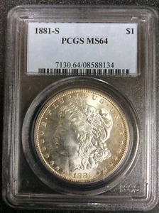 1881-S Morgan Dollar PCGS MS64 San Francisco Mint - Picture 1 of 2