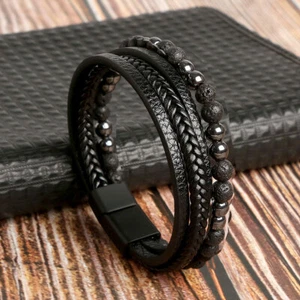 Magnetic Bracelet Therapy Weight Loss Arthritis Health Pain Relief for Men Boy - Picture 1 of 20