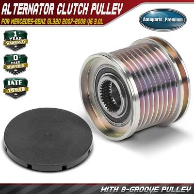 Polea embrague alternador para Mercedes-Benz GL320 2007-2008 V6 3,0 L 8 ranuras CW Foto 1 de 4