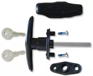 Long Shank Clockwise T-Handle Lock Kit | Bauer T311-LSR - Picture 1 of 5